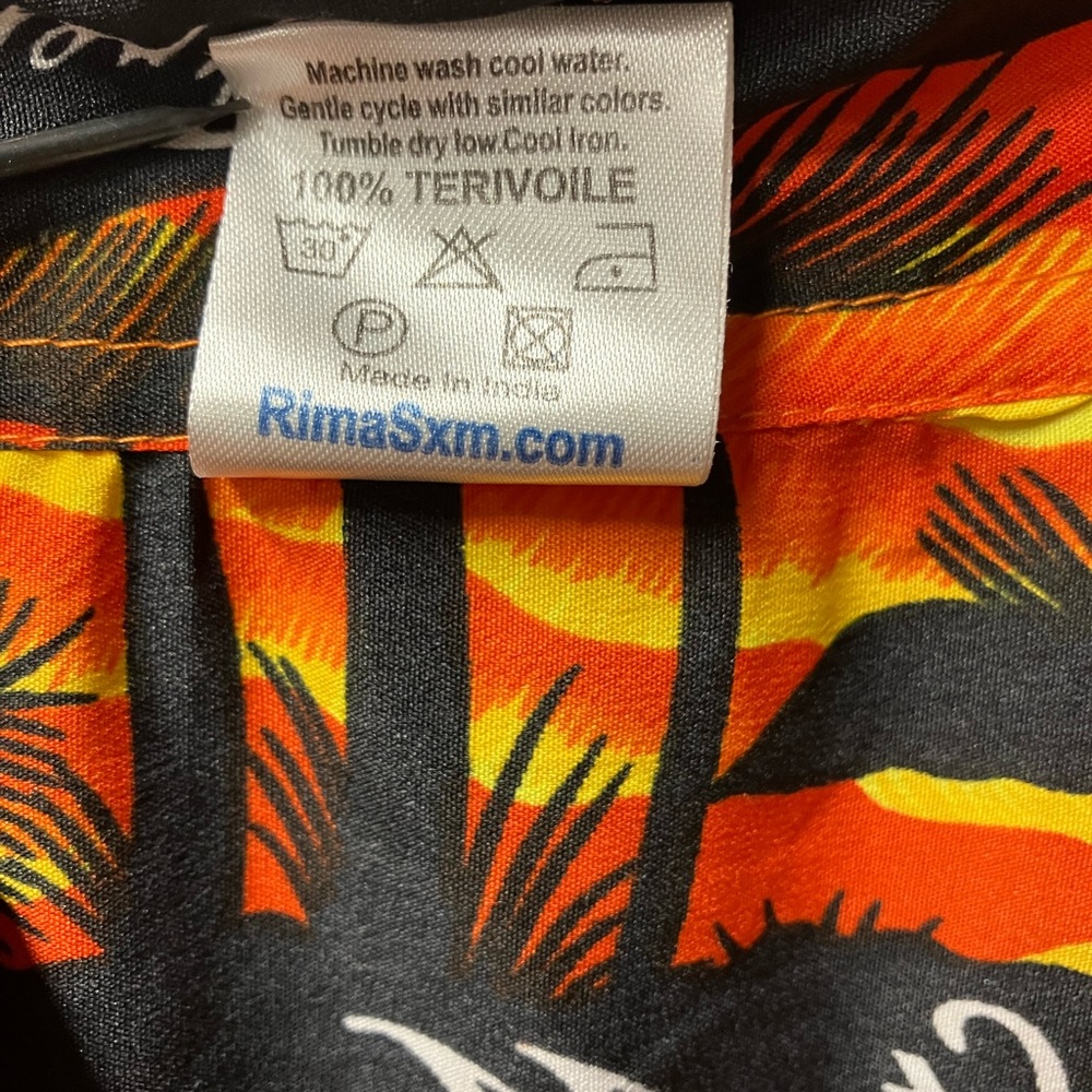 Rima ORANGE SUNSET Men’s XL Hawaiian shirt - Picture 5 of 5
